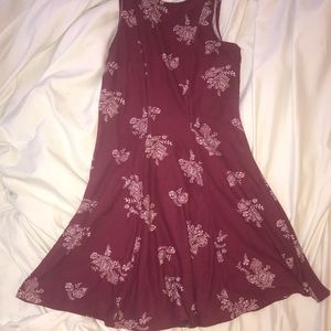 Red and White Skater Dress